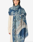 INOUI EDITIONS - Scarf 80 1889 in Blue