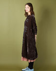 AODRESS - Velvet Rott Blocks Dress in Smoky Quartz Medium