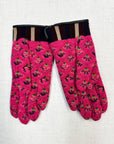 Antipast - Floral Cashmere Gloves in Magenta