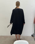 AODRESS - Flowers Blooming Desert Dress in Black