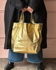 CHRISTIAN PEAU - 2-way Tote in Yellow Gold