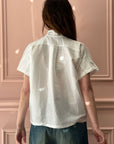 CHRISTIAN PEAU - Vintage Silk Tuxedo Shirt in White