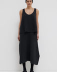CHRISTIAN WIJNANTS Klika Knit Skirt in Anthracite Grey