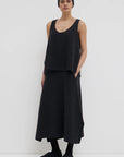 CHRISTIAN WIJNANTS Klika Knit Skirt in Anthracite Grey