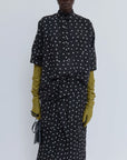 CHRISTIAN WIJNANTS - Tuvra Top in Black Lady Bug Dot