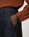 INDRESS - Emmanuel Denim Culottes in Navy