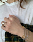 FLORENTIS - Double Loop Lariat in Sterling Silver