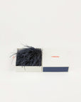 INDRESS - Feather Brooch/Headpiece in Prussian Blue