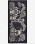 INOUI EDITIONS - Scarf 80cm MIRAGE in BLACK