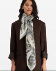INOUI EDITIONS - Square Scarf 100 Central Park in White