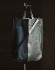 LIHANN GEORGE - Matte Natural Grain Leather JANI Bag in Slate Black