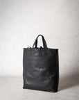 LIHANN GEORGE - Matte Natural Grain Leather JANI Bag in Slate Black