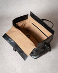 LIHANN GEORGE - Matte Natural Grain Leather LILI Bag in Black