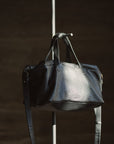 LIHANN GEORGE - Matte Natural Grain Leather LILI Bag in Black
