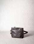 LIHANN GEORGE - Matte Natural Grain Leather SIENI Bag in DEEP ESPRESSO