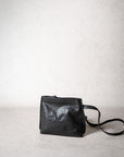 LIHANN GEORGE - Matte Natural Grain Leather SIENI Bag in BLACK