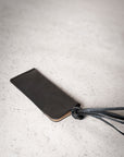 LIHANN GEORGE - Crushed Grain Leather SUNI Pouch in Black