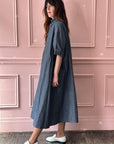 MANUELLE GUIBAL - Loomi Dress in Denim Blue