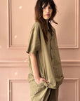 MANUELLE GUIBAL - Big Shirt Kora in GOLD
