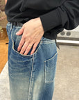 MINA PERHONEN - ALWAYS JEANS BIG POCKET WIDE in BLUE
