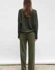 MOLLI - DUCHESSE Pullover in Khaki/Deep Black