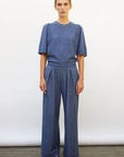 MOLLI - Lauren Pants in Blueberry Denim
