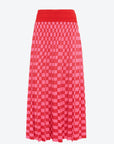 MOLLI - Delicate Skirt in Neon Pink/Bright Red
