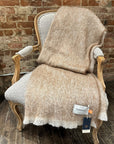 Cushendale Mills - Mooneen Mohair Blanket in Cocoa