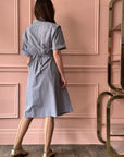 LES PRAIRIES DE PARIS - Robe Jackot in Blue Roma Stripe