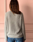 ROBERTO COLLINA - V-Neck Pullover in Taupe