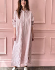 ROBERTO COLLINA - Long Shirtdress in Pink Stripes