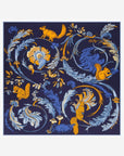 INOUI EDITIONS - 100cm Square Scarf Rococo in Navy