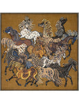INOUI EDITIONS -130 Western Square Scarf in Brown