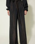VERONIQUE LEROY - Taffeta Drawstring Pants in CAROB