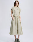 VERONIQUE LEROY - Taffeta Circle Skirt in Moss
