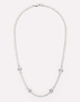 Wouters + Hendrix - Curb Chain Necklace with Stars in Silver