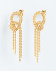 Wouters & Hendrix - Half Hitch Knot Earrings in Gold
