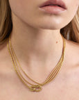 Wouters + Hendrix - Flemish Knot Chain Necklace in Gold Size L