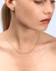 Wouters + Hendrix - Hammered Charm Necklace in Gold