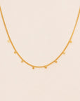 Wouters + Hendrix - Hammered Charm Necklace in Gold