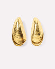Wouters & Hendrix - Stud Earrings with Double-Sided Mussel in Gold
