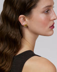 Wouters & Hendrix - Rose Stud Earrings with Detachable Stem in Gold