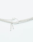 Wouters & Hendrix - Statement Butterfly Bracelet with Dangling Spheres in Silver