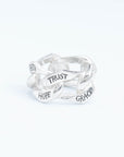 Wouters & Hendrix - Tattoo Mantra Ring in Sterling Silver