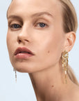 Wouters & Hendrix - Waterfall Chandelier Earrings in Gold Vermeil