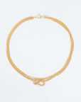 Wouters + Hendrix - Flemish Knot Chain Necklace in Gold Size L