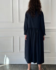 BERGFABEL - Farmer Dress in Navy Wool