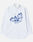 W.I.L.D. A.N.I.M.A.L.S. - Button-down Butterfly Shirt in White