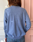 BERGFABEL - Cashmere Crewneck Sweater in Light Blue