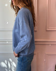BERGFABEL - Cashmere Crewneck Sweater in Light Blue